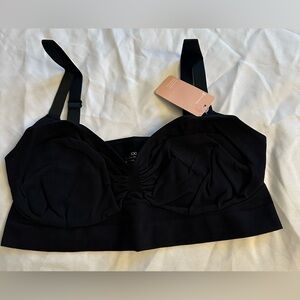 Feelingirl seamless wireless black bra size xxl  NWT